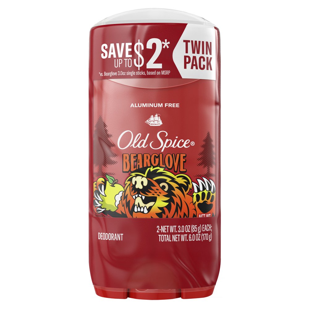 Old Spice Aluminum Free Deodorant - Bearglove, 6 oz