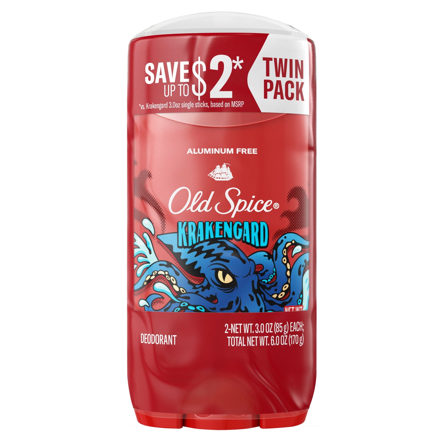 Old Spice Antiperspirant Deodorant Stick - Krakengard, 2 pk