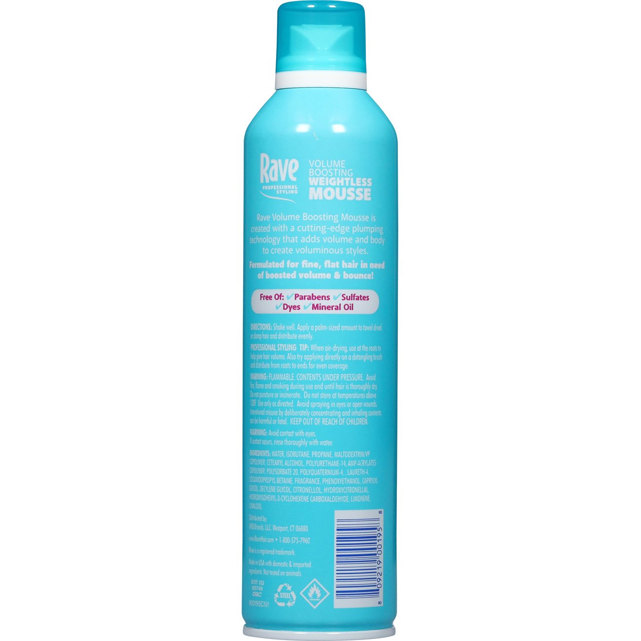 Rave Volume Boosting Weightless Styling Mousse