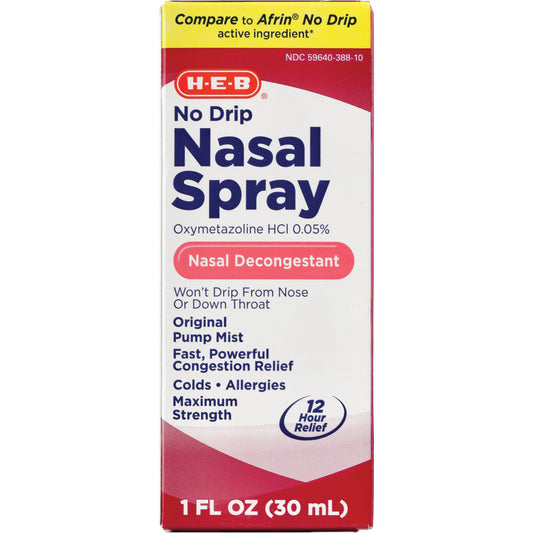 H-E-B No Drip 12hr Relief Nasal Spray
