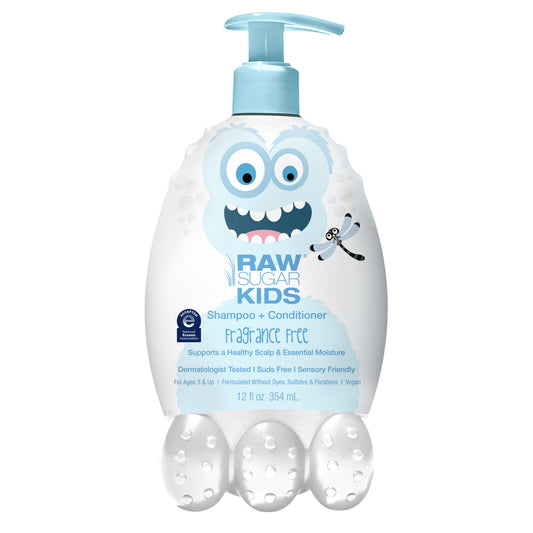 Raw Sugar Kids Shampoo And Conditioner - Fragrance Free
