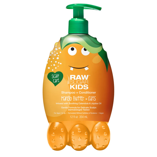 Raw Sugar Kids Shampoo & Conditioner - Mango Butter & Oats