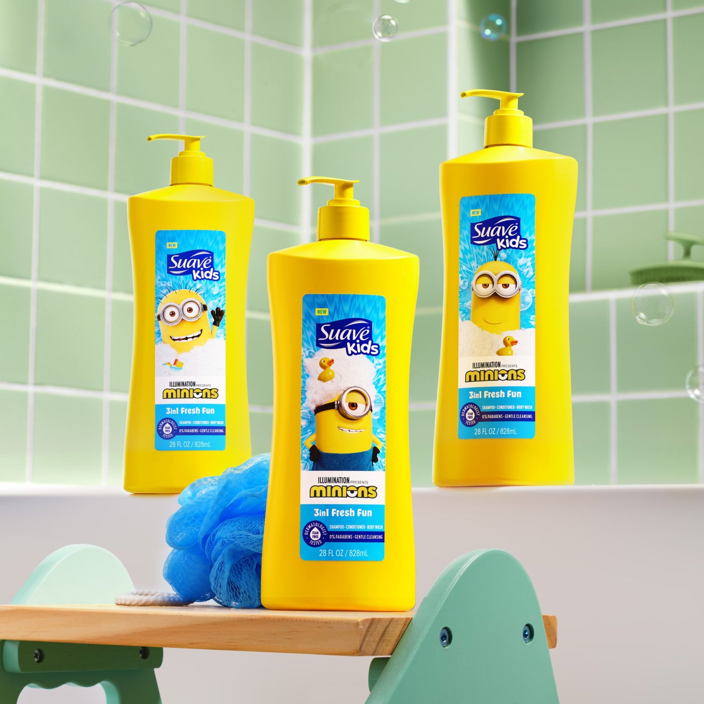 Suave Kids Minions 3-In-1 Shampoo, Conditioner, and Body Wash