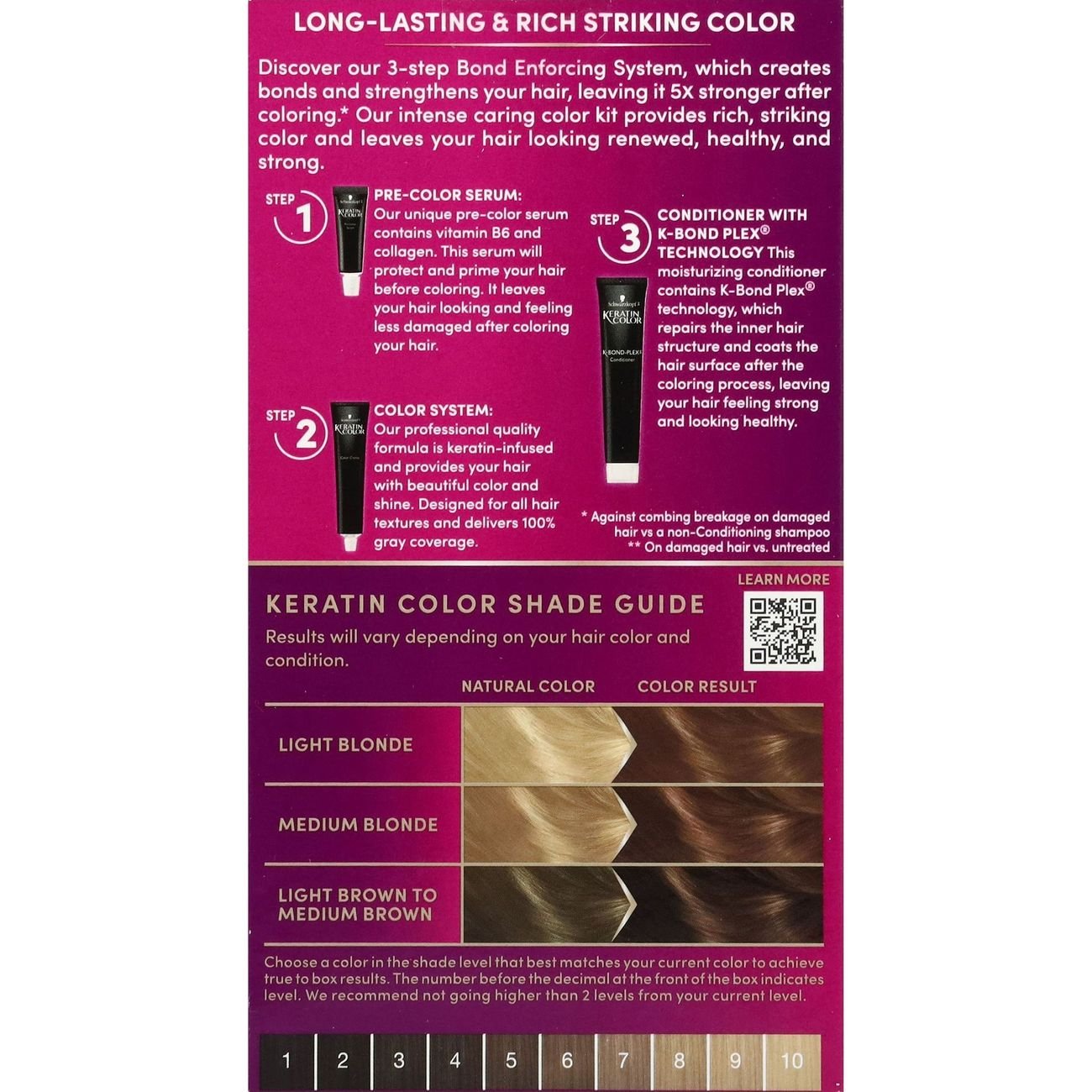 Schwarzkopf Keratin Color Permanent Hair Color - 6.64 Champagne Brown