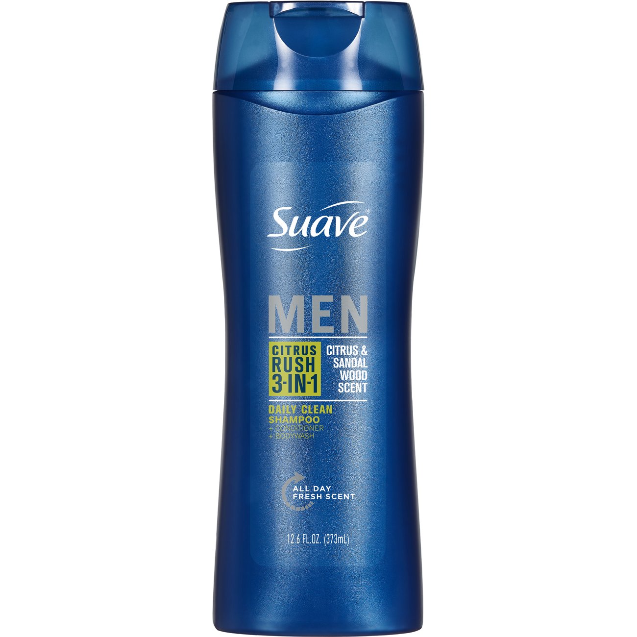 Suave Men Citrus Rush 3-in-1 Shampoo, Conditioner, and Body Wash