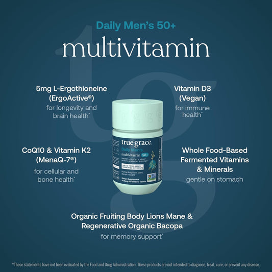 True Grace Daily Men's 50+ Multivitamin Tablets