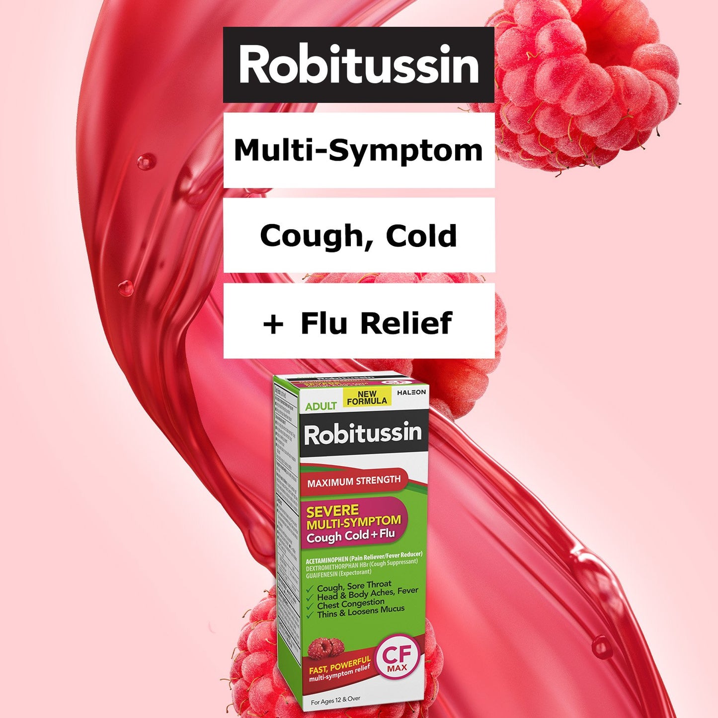 Robitussin Adult Maximum Strength Severe Multi-Symptom Cough Cold & Flu