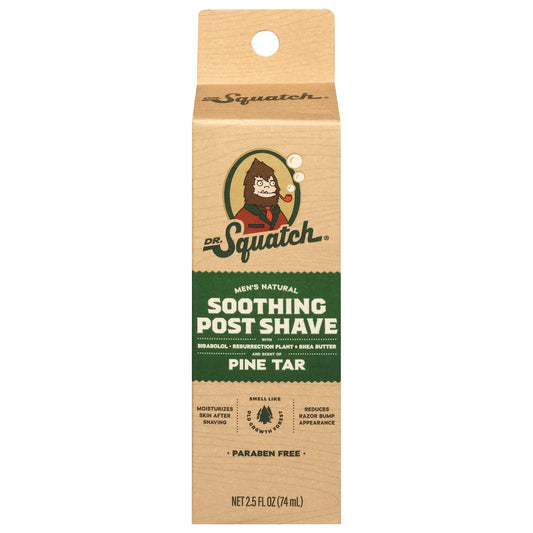 Dr. Squatch Men's Natural Soothing Post Shave Lotion - Pine Tar