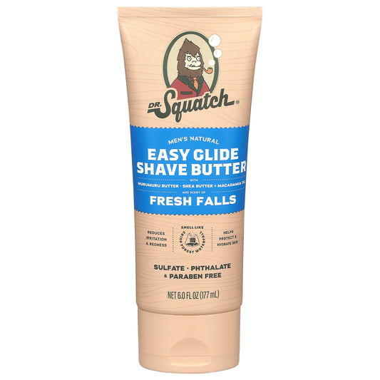 Dr. Squatch Men's Natural Easy Glide Shave Butter - Fresh Falls