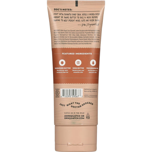 Dr. Squatch Men's Natural Easy Glide Shave Butter - Wood Barrel Bourbon