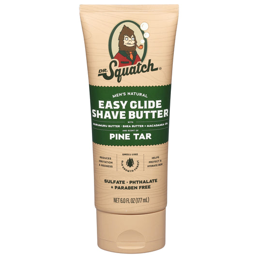 Dr. Squatch Men's Natural Easy Glide Shave Butter - Pine Tar