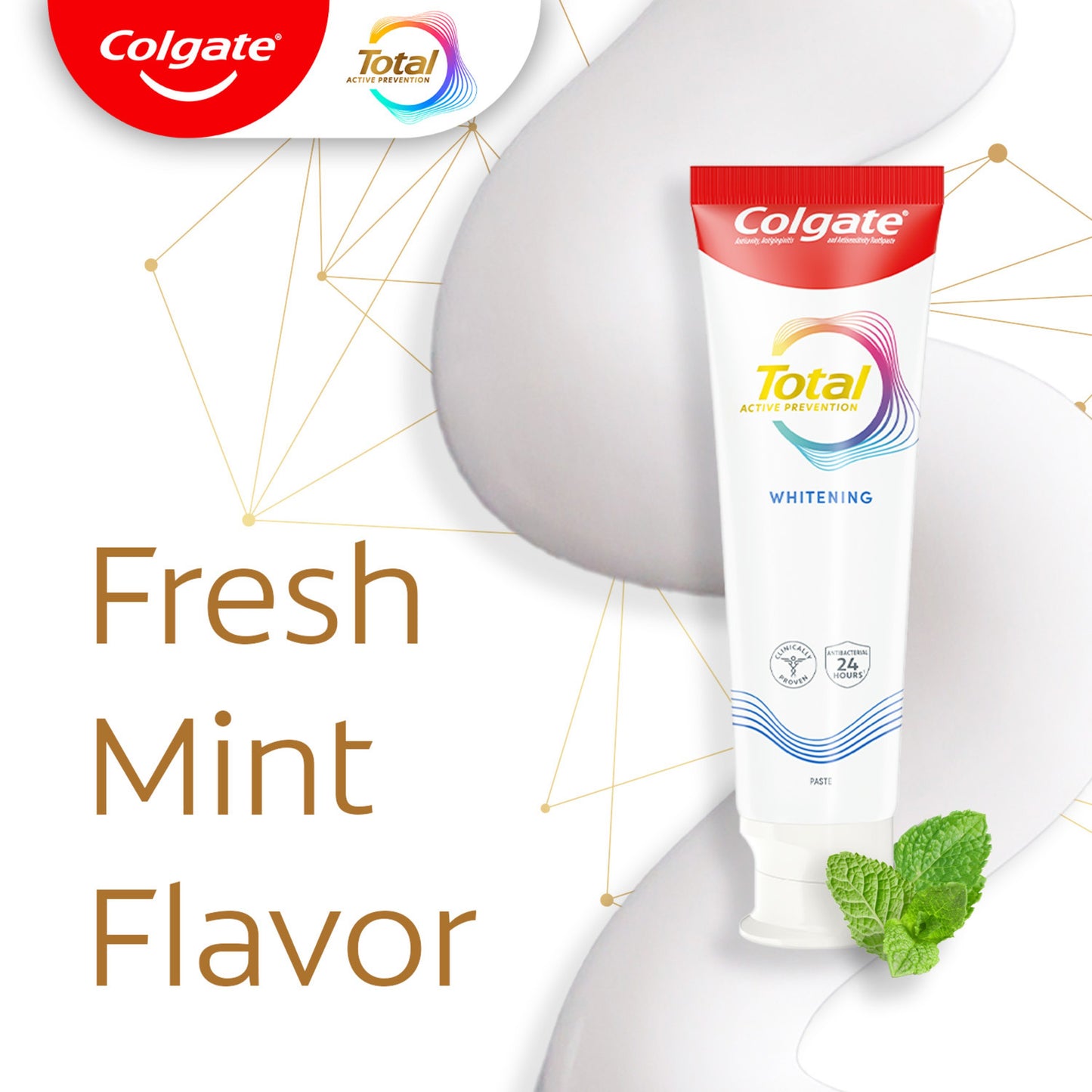 Colgate Total Toothpaste - Whitening, 3pk
