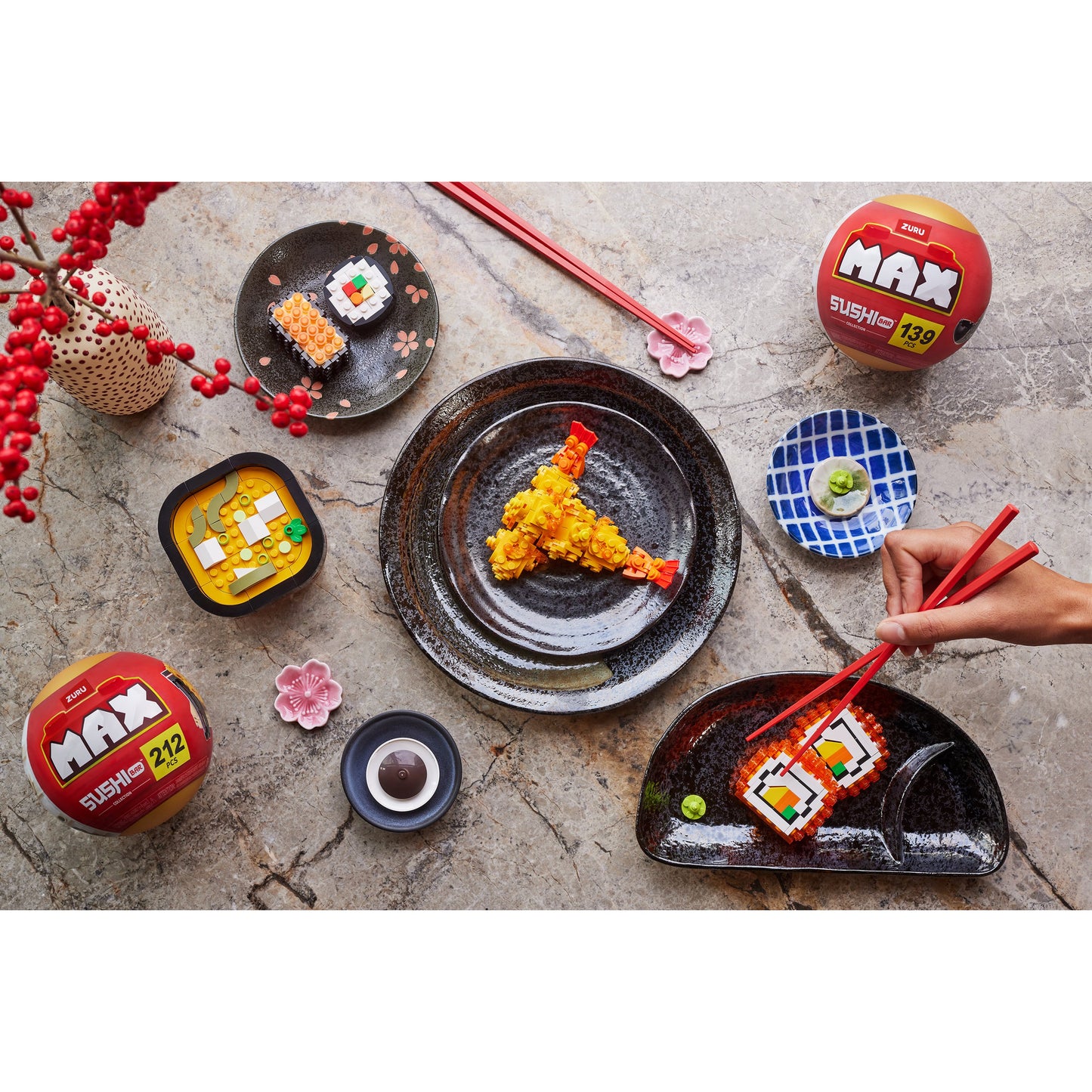 Zuru MAX Sushi Bar Series Building Bricks Capsule