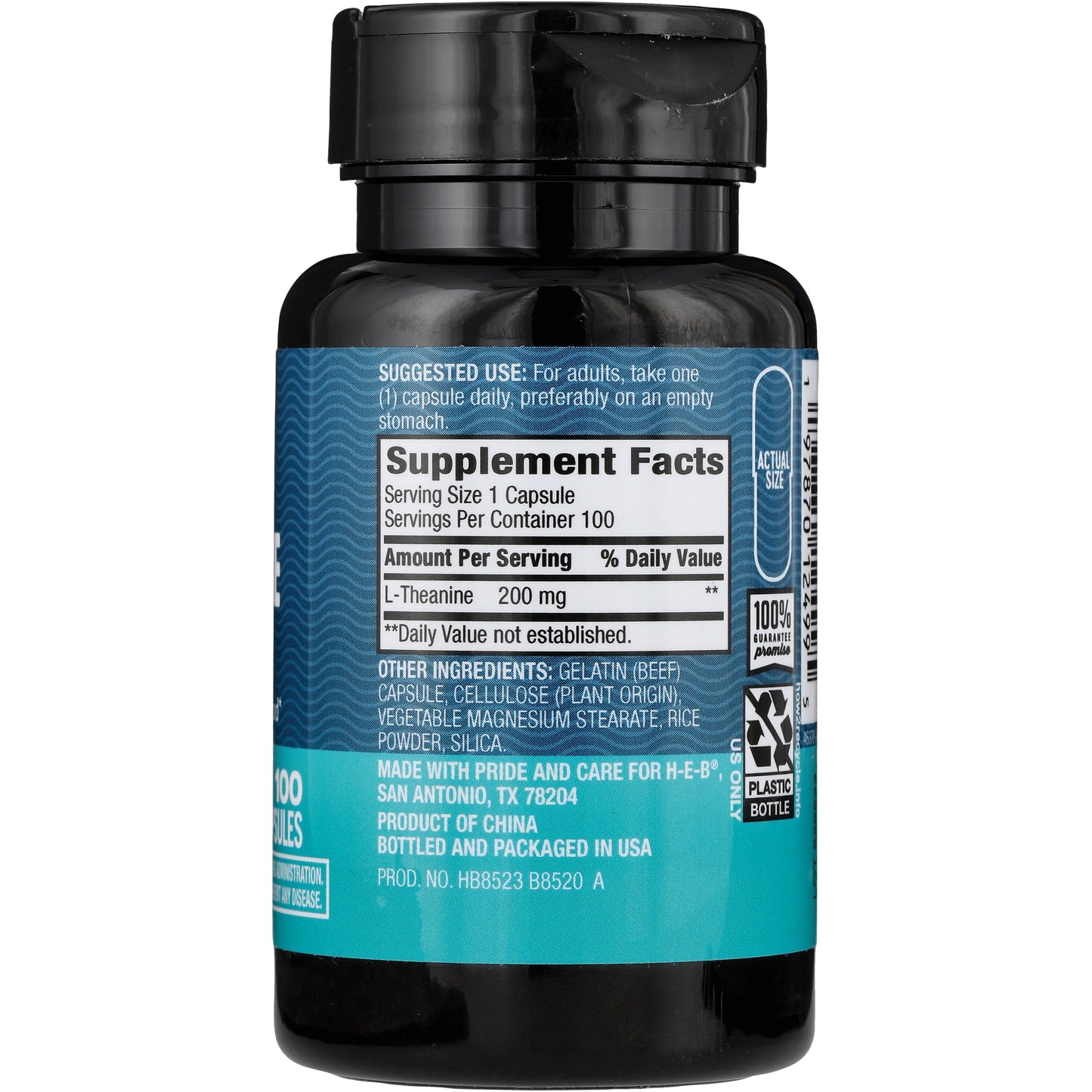 H-E-B Vitamins L-Theanine 200 mg Capsules