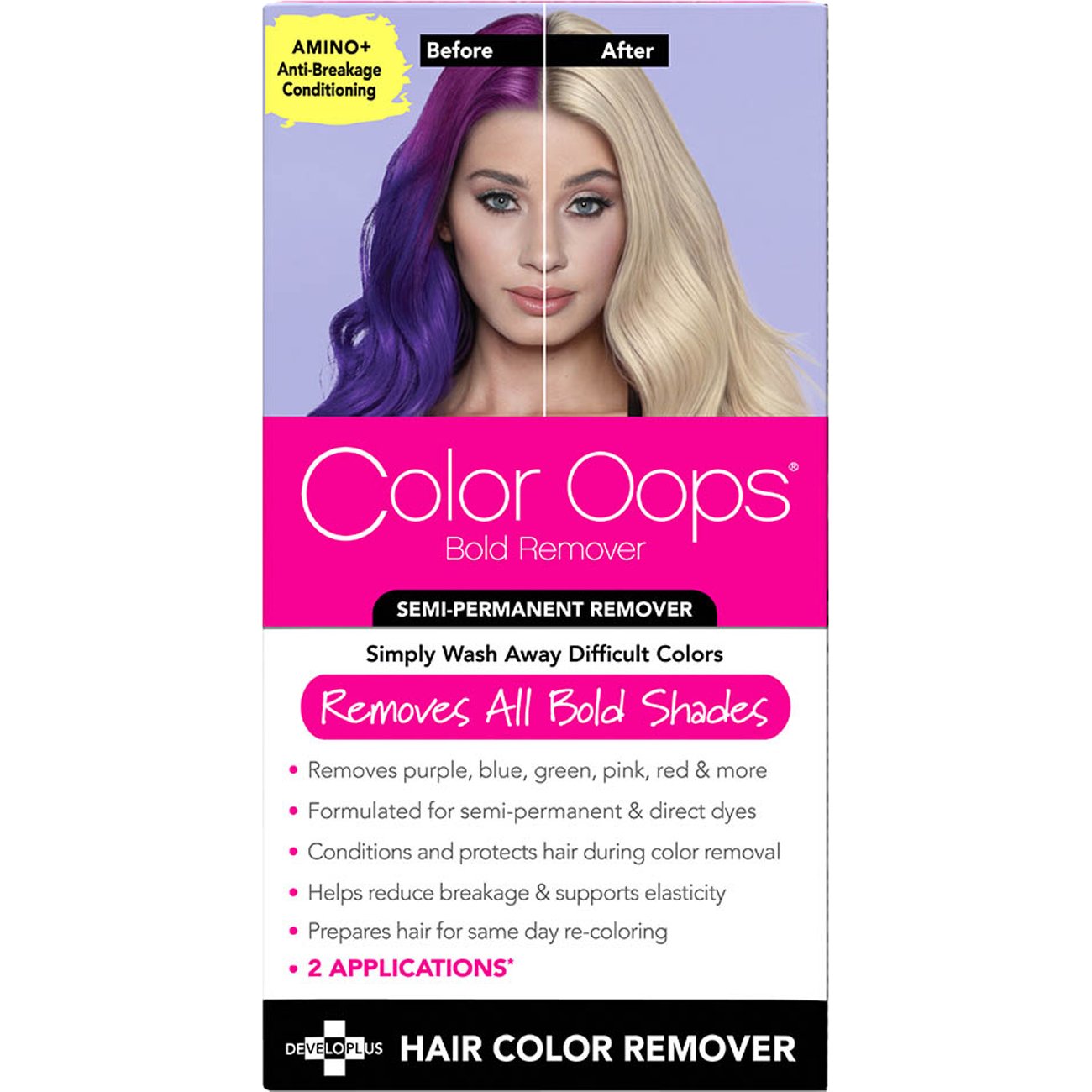 Color Oops Bold Semi-Permanent Hair Color Conditioning Remover
