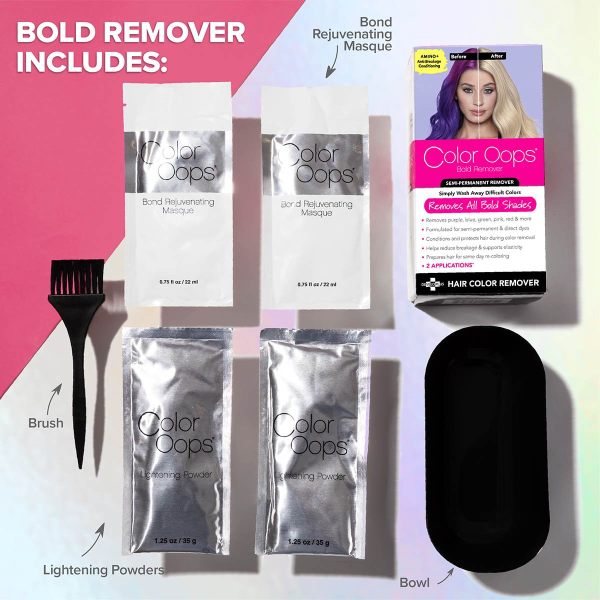Color Oops Bold Semi-Permanent Hair Color Conditioning Remover