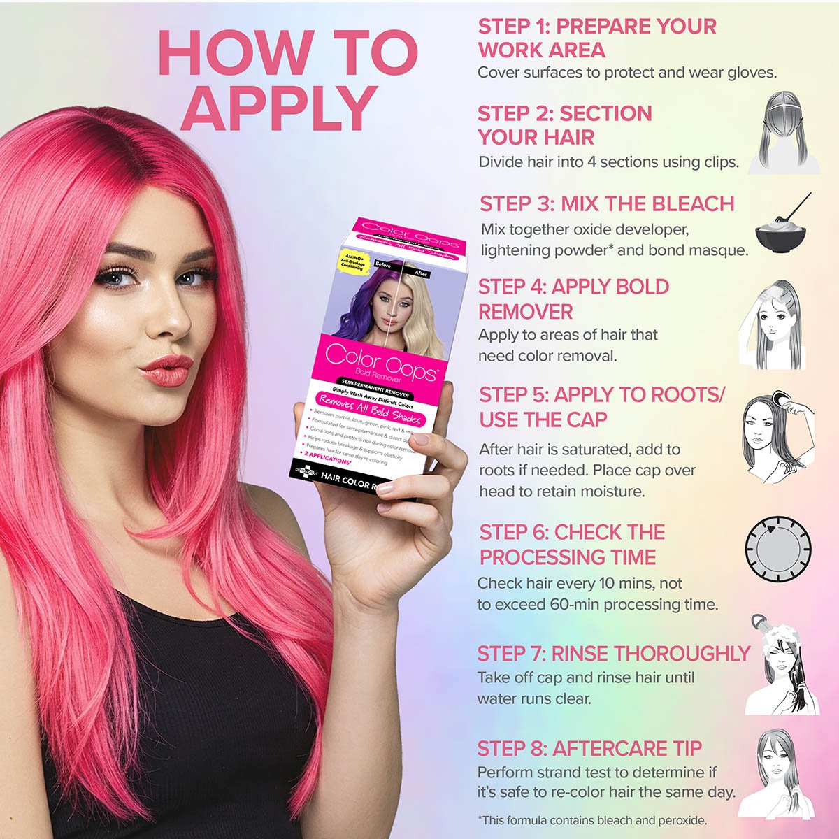 Color Oops Bold Semi-Permanent Hair Color Conditioning Remover