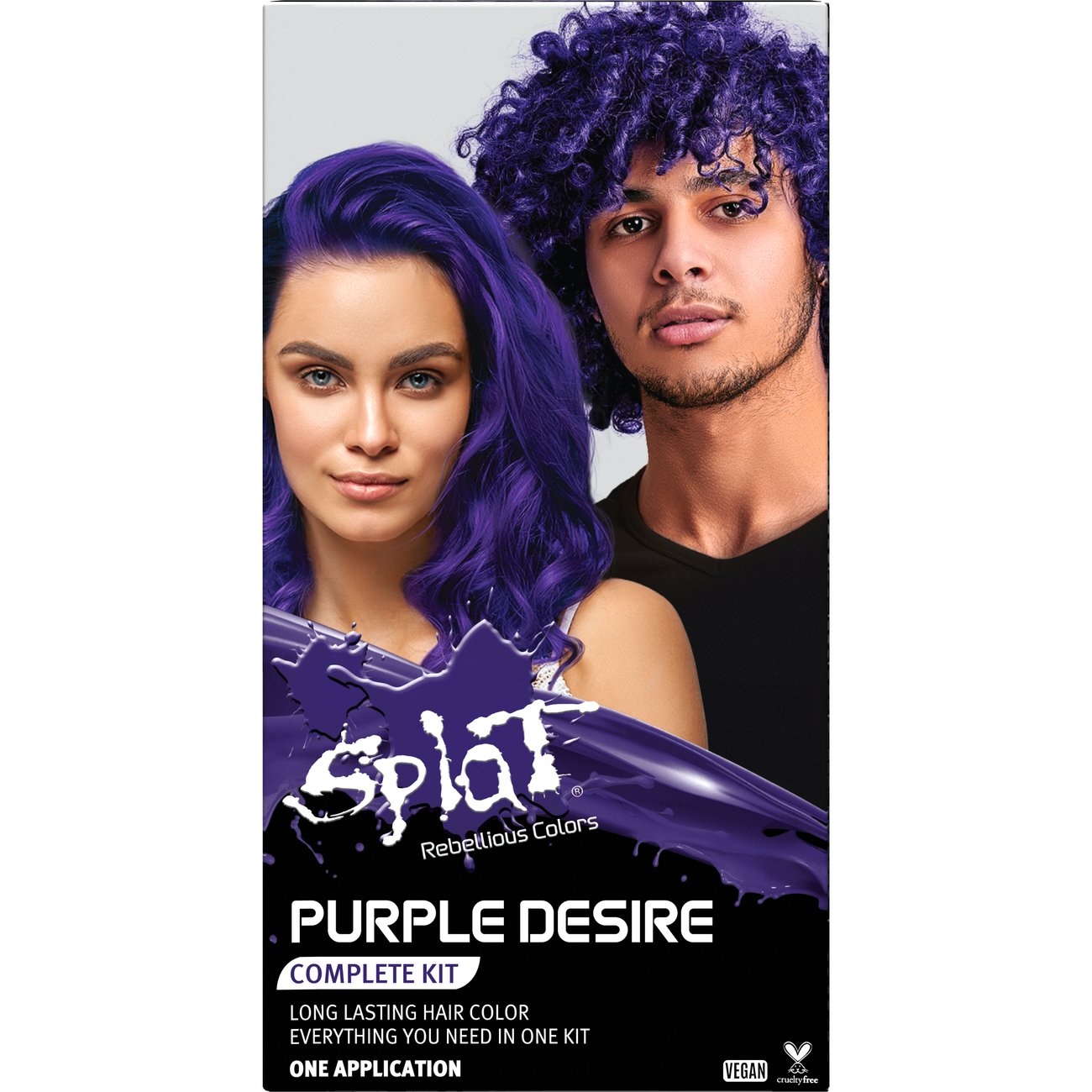 Splat Rebellious Colors Semi-Permanent Hair Color Kit - Purple Desire