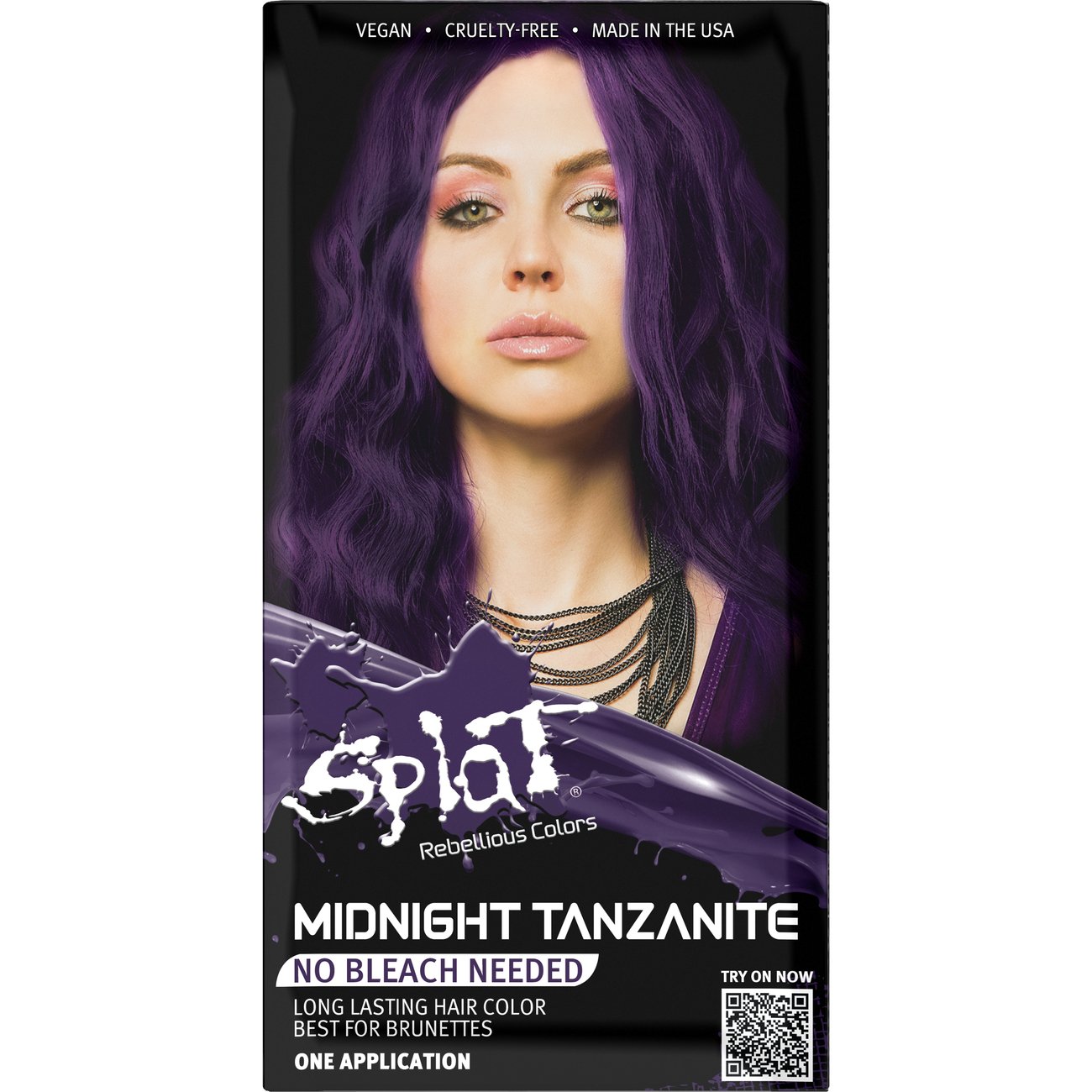 Splat Rebellious Colors Semi-Permanent Hair Color Kit - Midnight Tanzanite