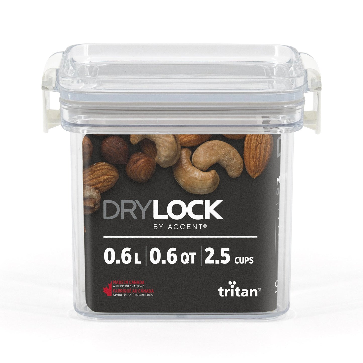 Drylock Tritan Square 2.5 Cup Container