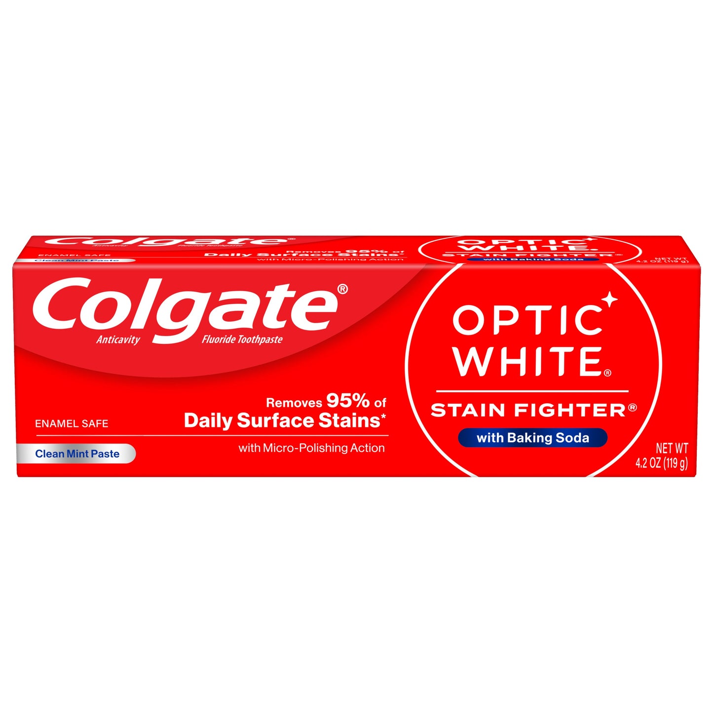 Colgate Optic White Stain Fighter Clean Mint Toothpaste