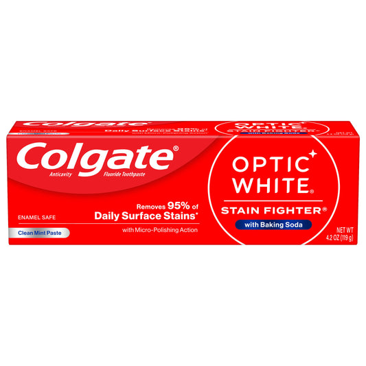 Colgate Optic White Stain Fighter Clean Mint Toothpaste