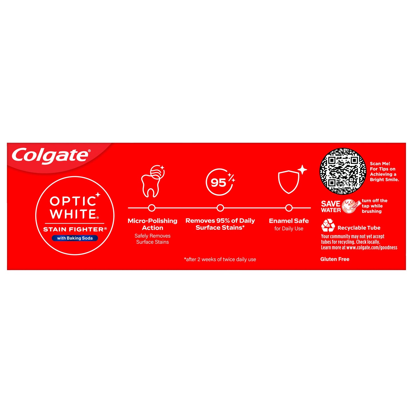 Colgate Optic White Stain Fighter Clean Mint Toothpaste