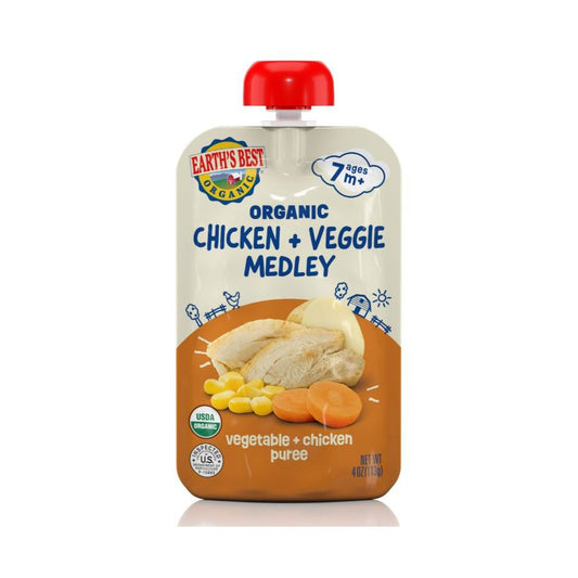 Earth's Best Organic Homestyle Meal Puree Pouch - Chicken Pot Pie