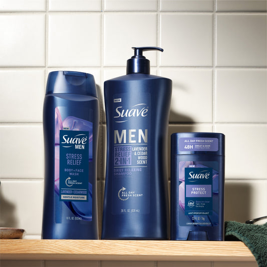 Suave Men Stress Relief 2-in-1 Shampoo & Conditioner