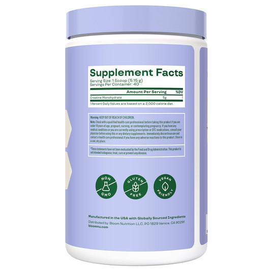 Bloom Creatine Monohydrate - Unflavored
