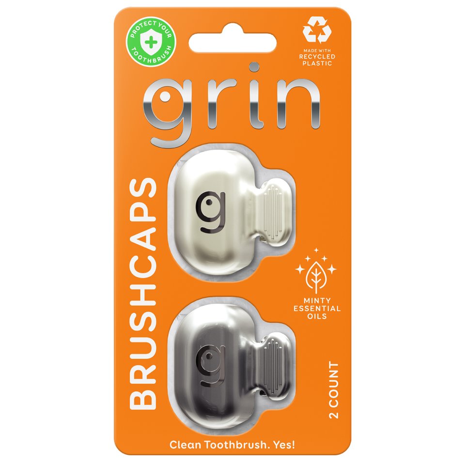 Grin Adult Toothbrush Caps