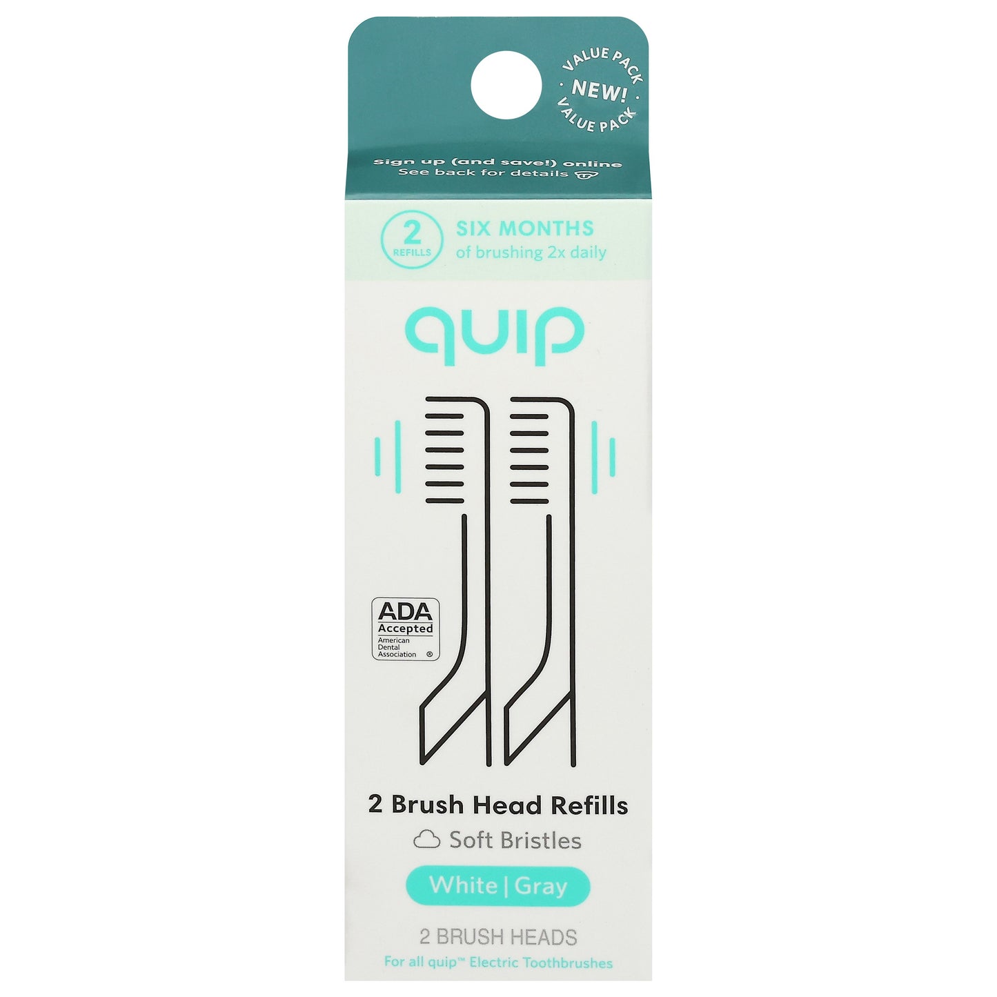 Quip Brush Head Refill Soft