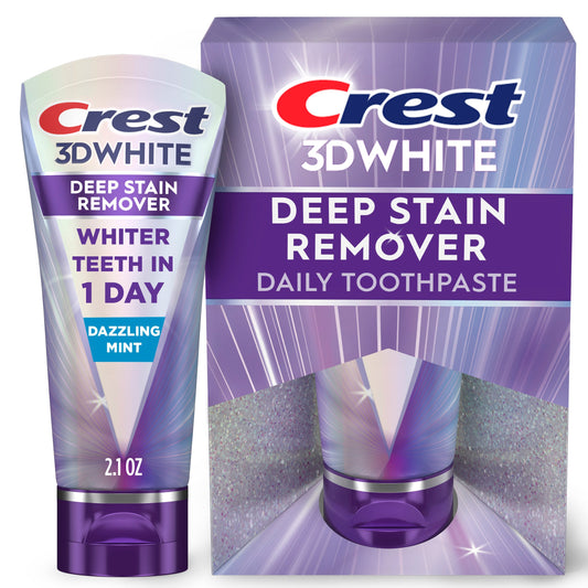 Crest 3DWhite Brilliance Deep Stain Remover Toothpaste - Dazzling Mint