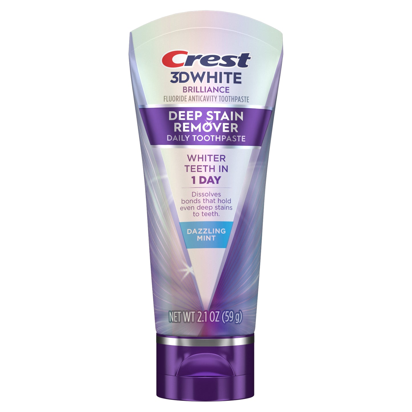Crest 3DWhite Brilliance Deep Stain Remover Toothpaste - Dazzling Mint