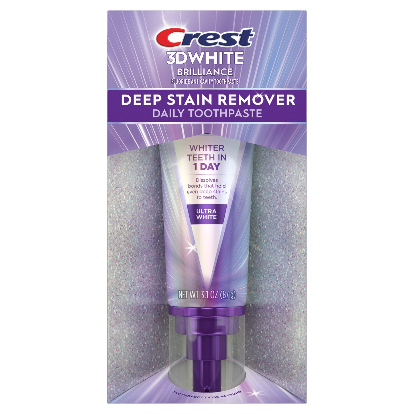 Crest 3D White Deep Stain Remover Toothpaste Ultra White