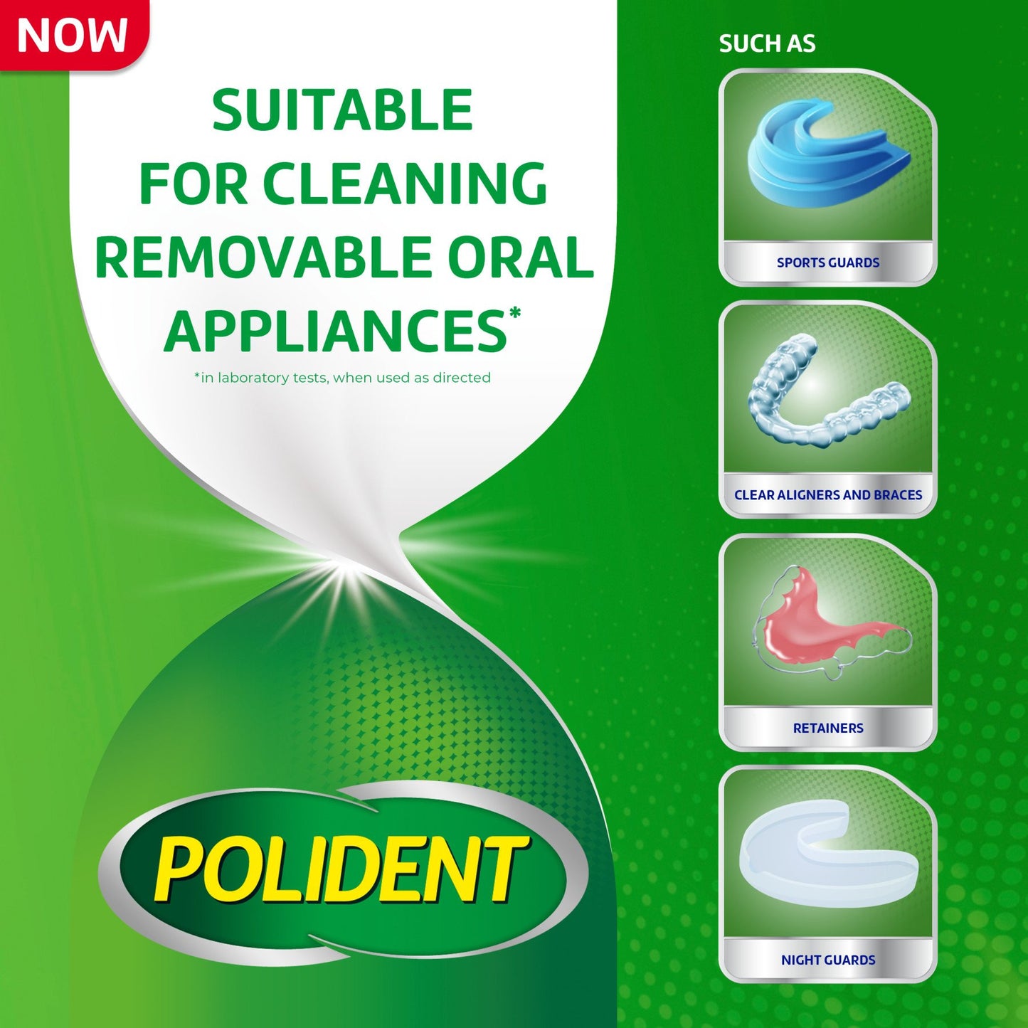 Polident 3 Minute Antibacterial Dental Appliance Cleanser Tablets
