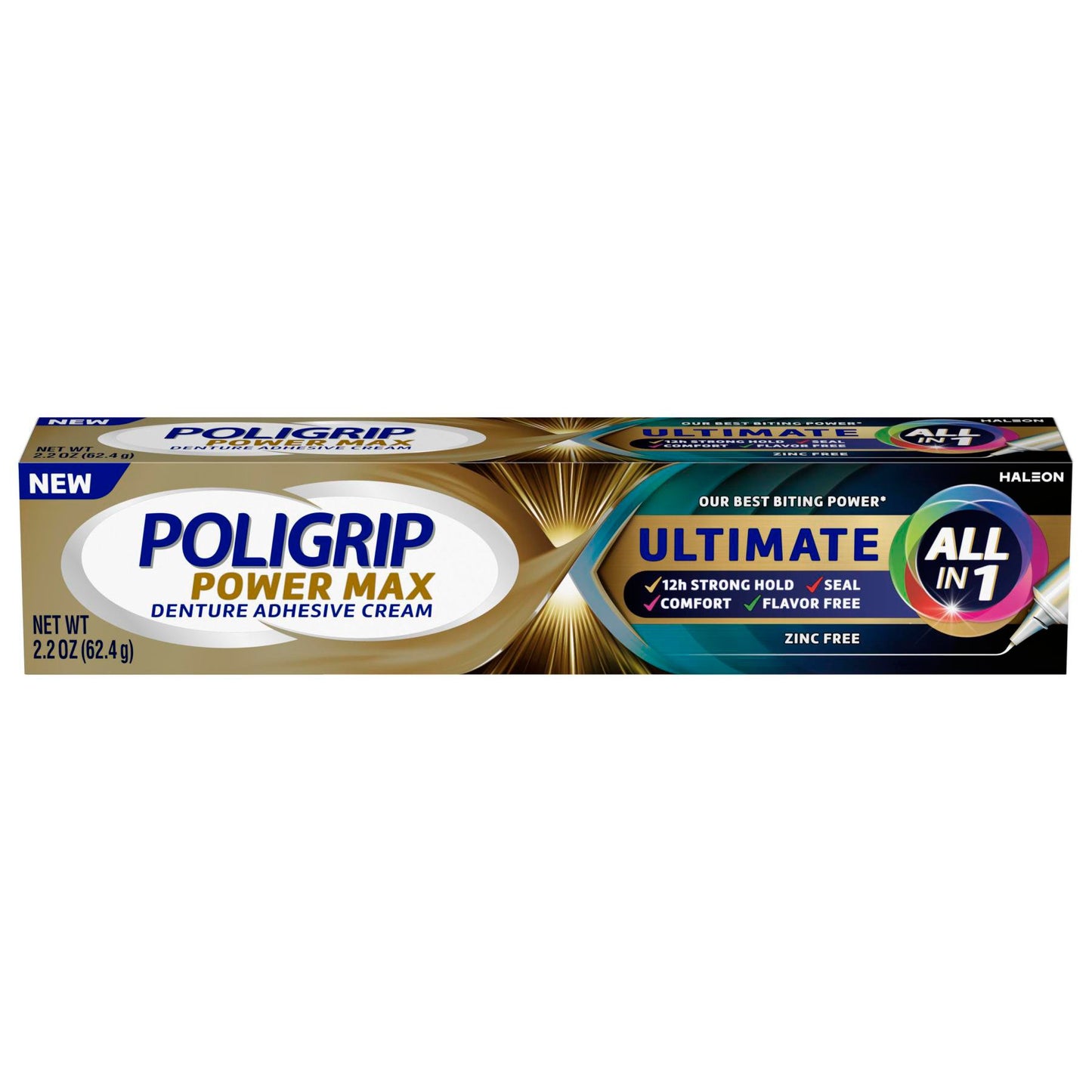 Poligrip Power Max Ultimate All-In-1 Denture Adhesive Cream