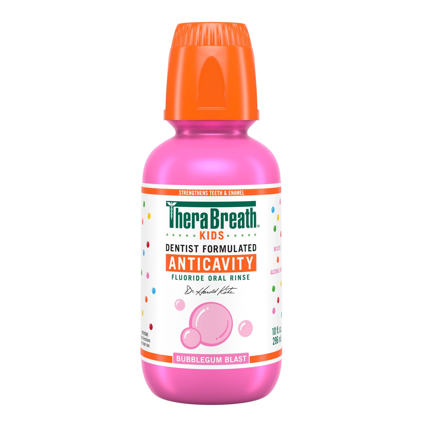 Therabreath For Kids Anti Cavity Oral Rinse Bubblegum