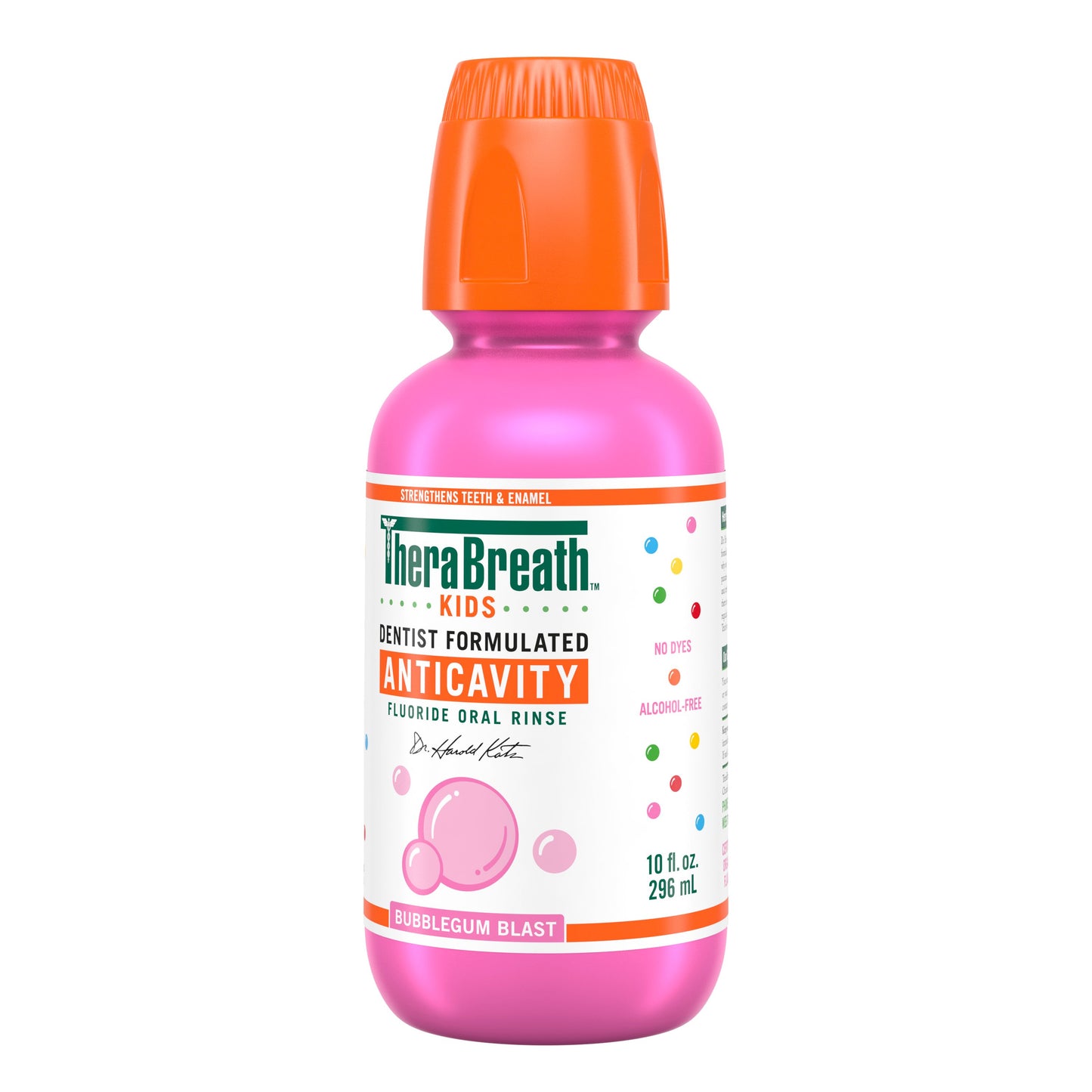 Therabreath For Kids Anti Cavity Oral Rinse Bubblegum