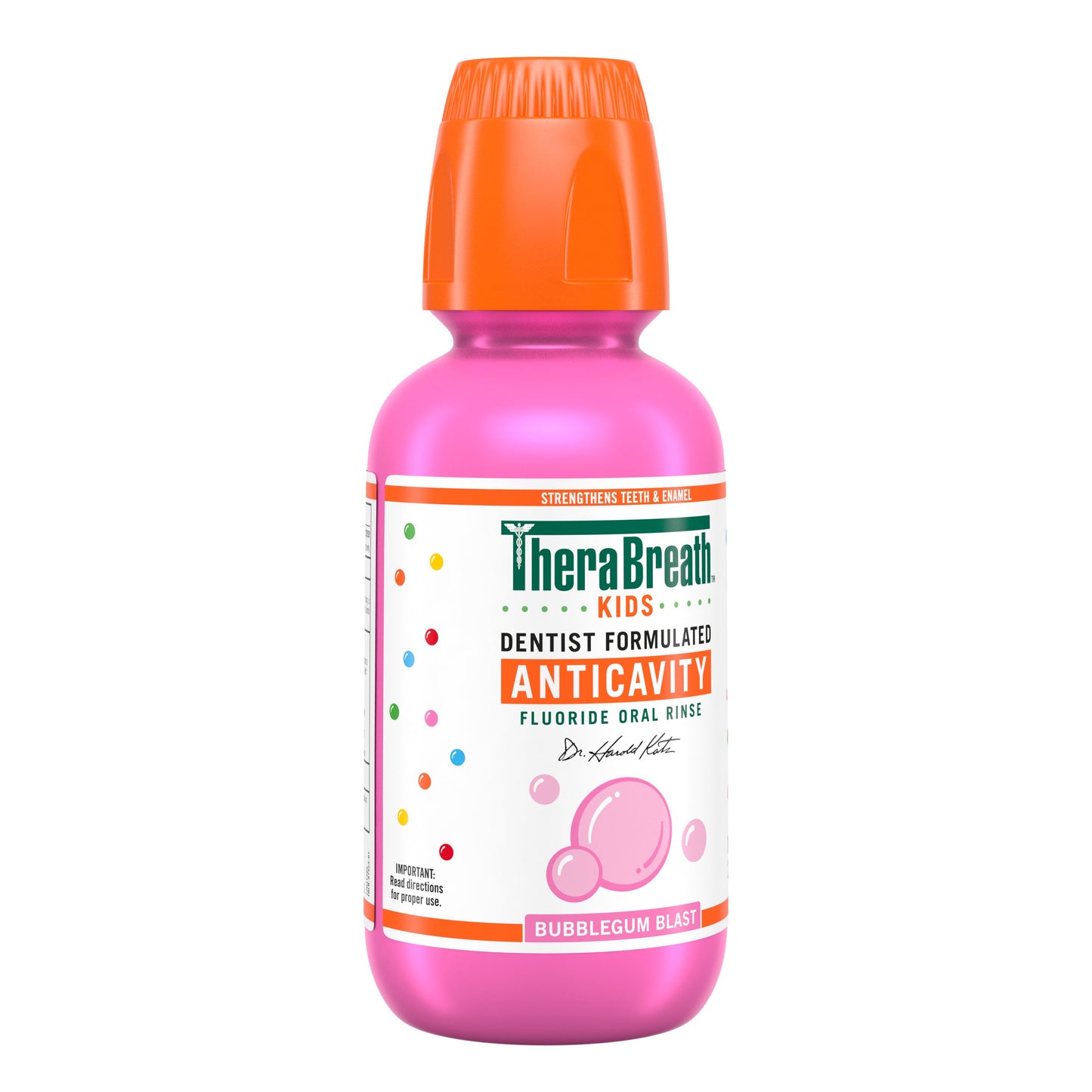 Therabreath For Kids Anti Cavity Oral Rinse Bubblegum