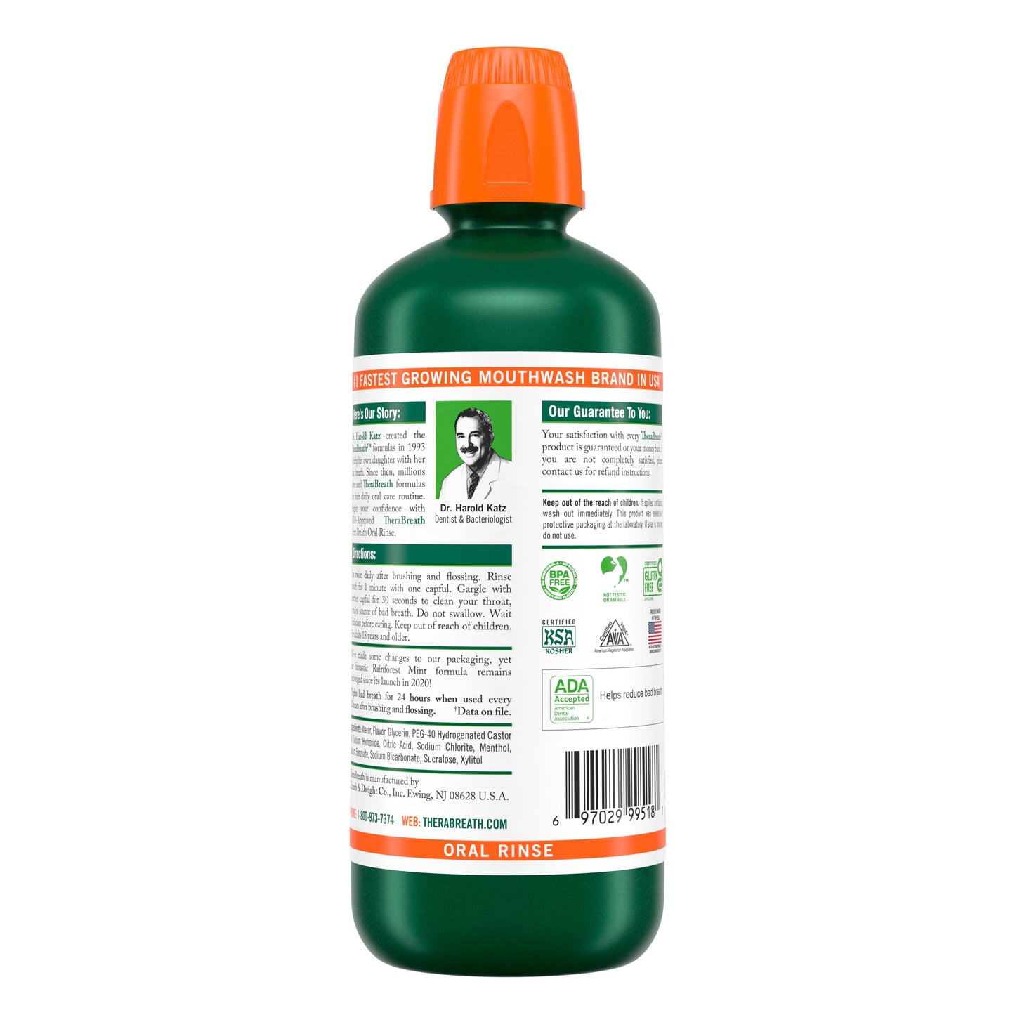 Therabreath Oral Rinse - Rainforest Mint