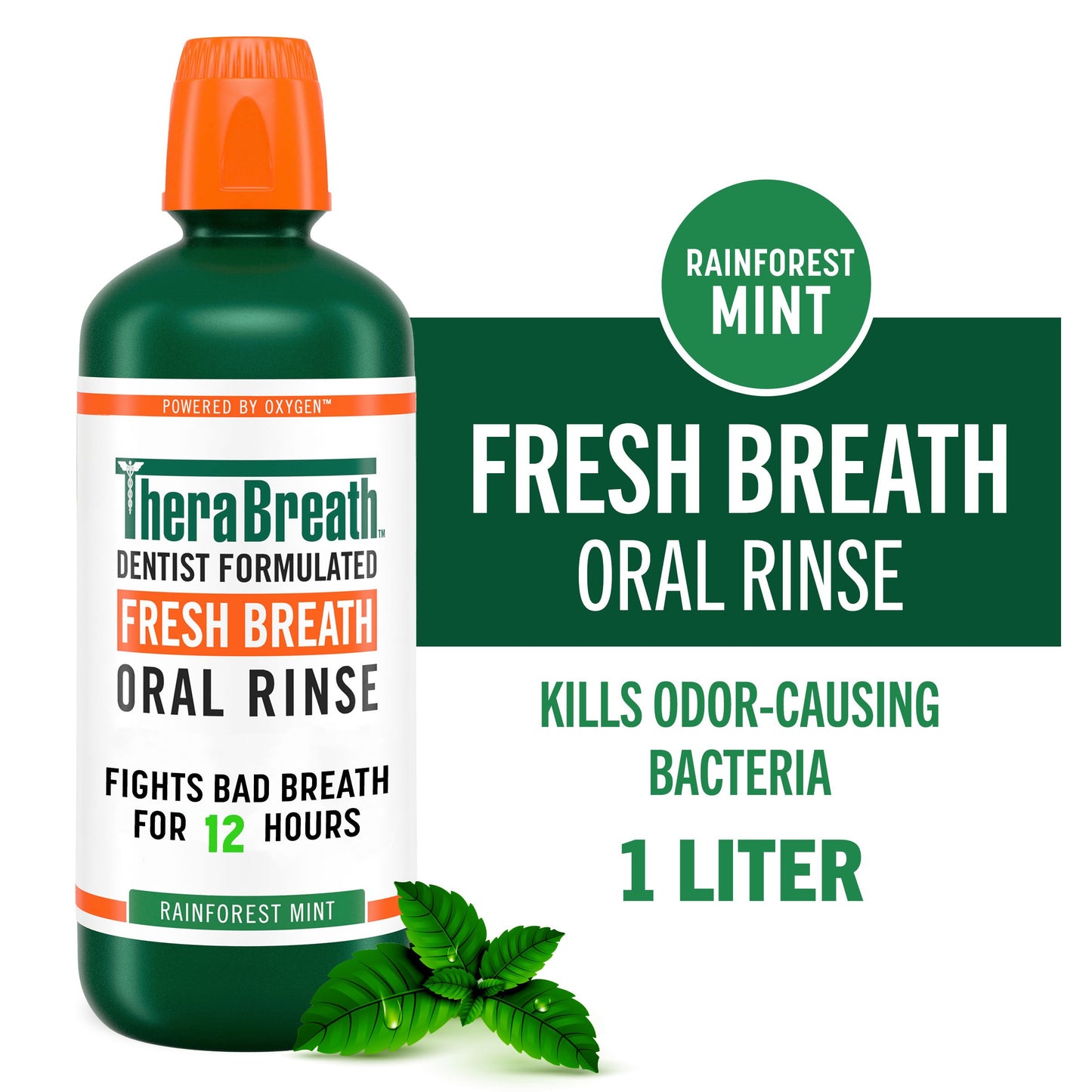 Therabreath Oral Rinse - Rainforest Mint