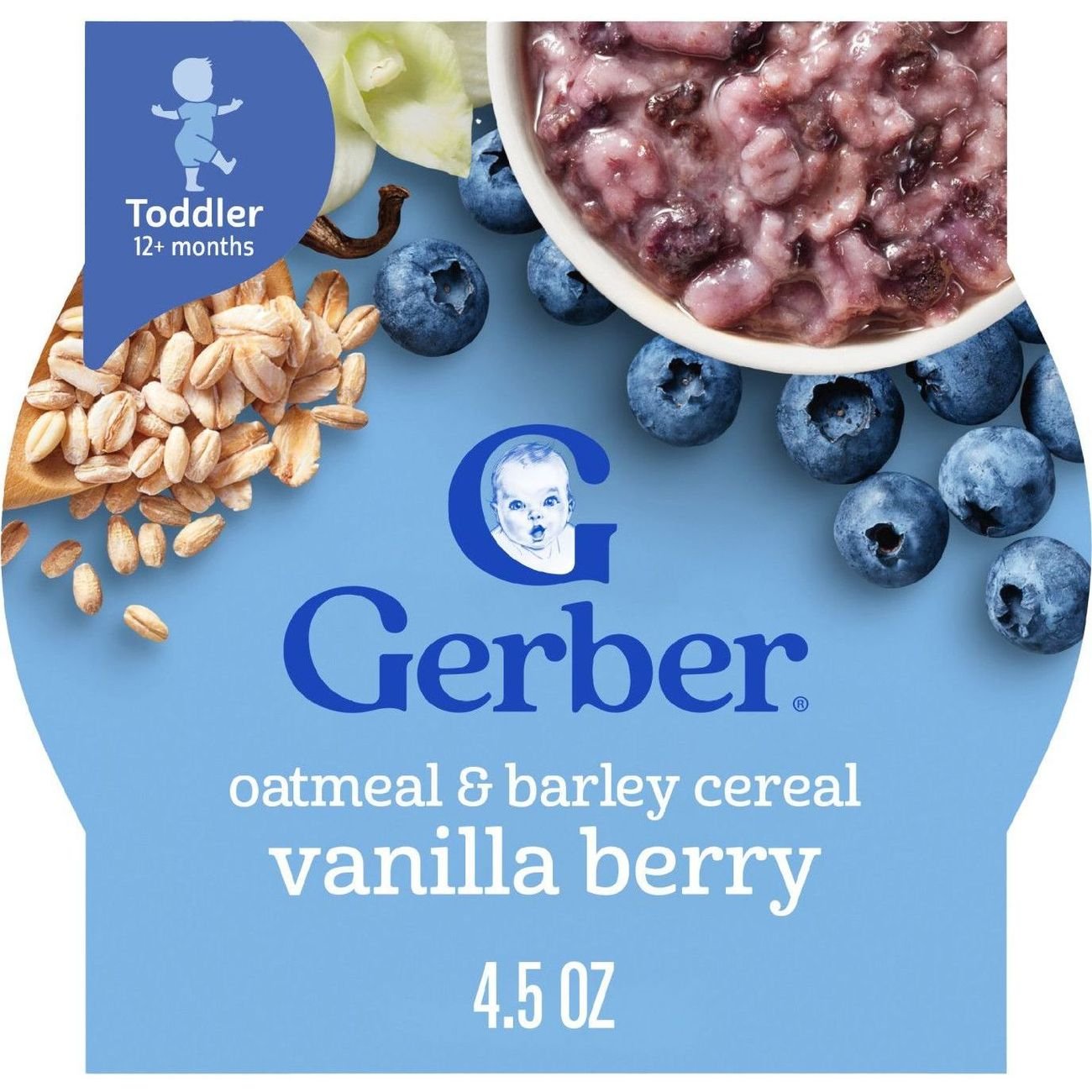 Gerber Oatmeal & Barley - Vanilla Berry Cereal