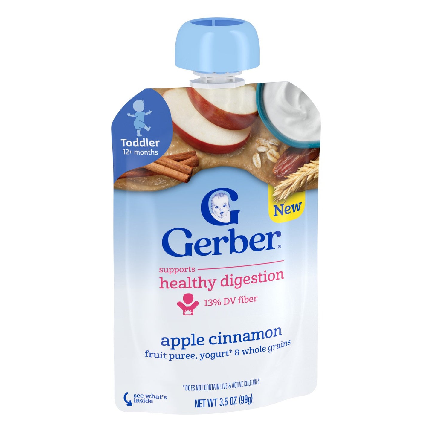Gerber Baby Food Pouch - Apple Cinnamon