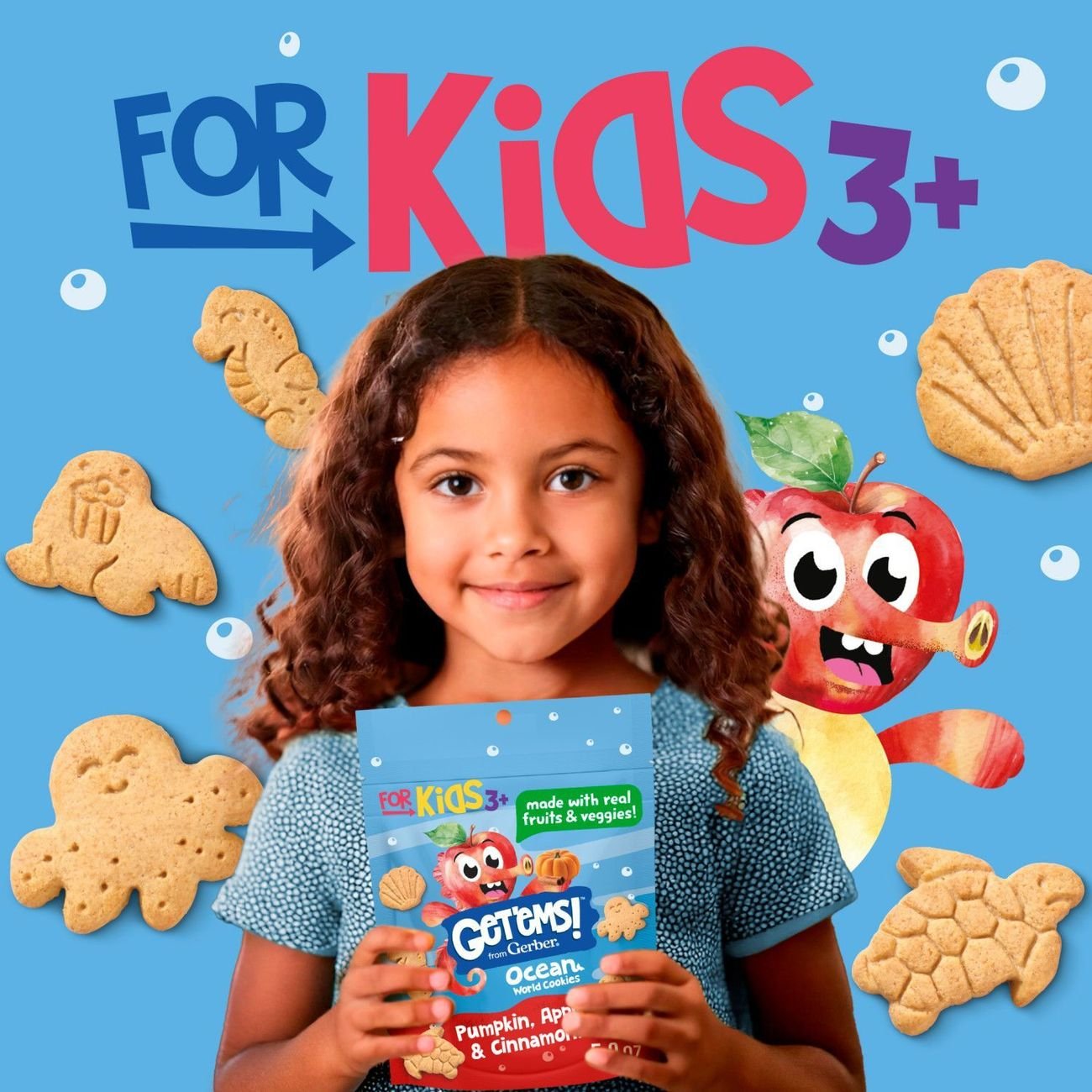 Get'ems Ocean World Cookies - Pumpkin Apple & Cinnamon