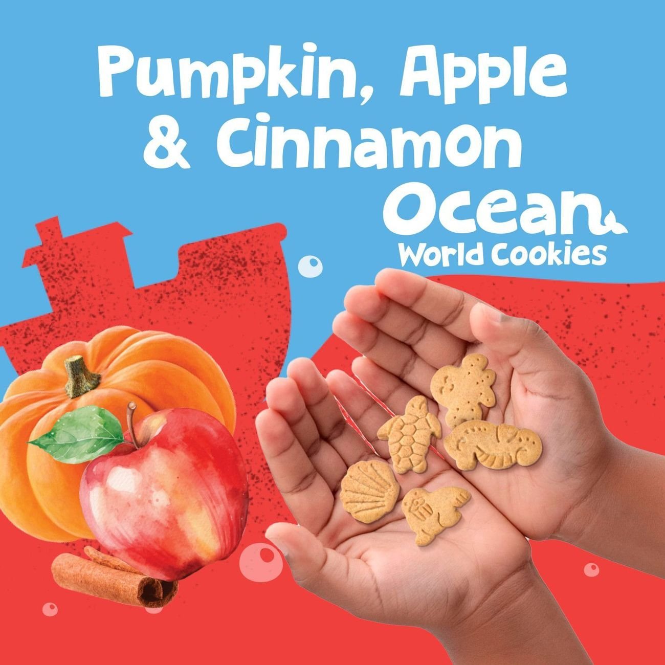 Get'ems Ocean World Cookies - Pumpkin Apple & Cinnamon