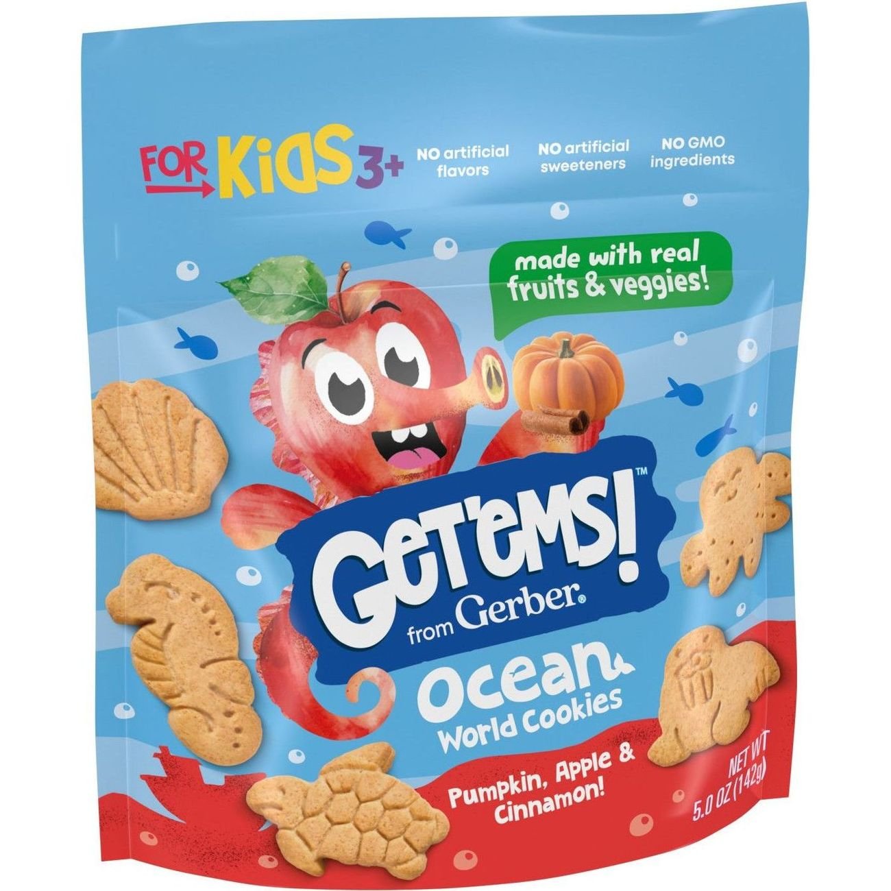Get'ems Ocean World Cookies - Pumpkin Apple & Cinnamon