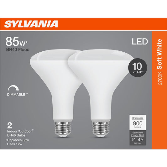 SYLVANIA BR40 85 Watt LED Soft White Dimmable Bulb