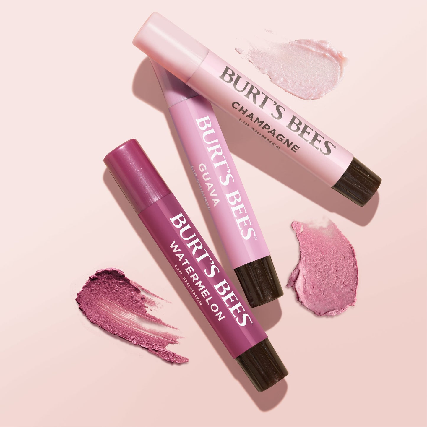 Burt's Bees Lip Shimmer - Pink Collection