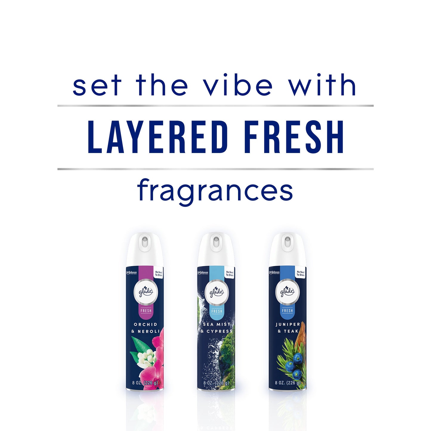 Glade Aerosol Air Freshener Spray- Sea Mist & Cypress